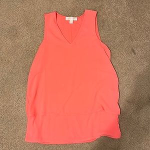 Michael Kors Bright Pink V-Neck Top
